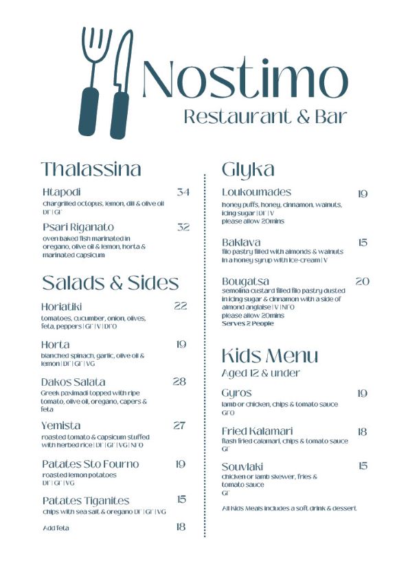 Menu page 2