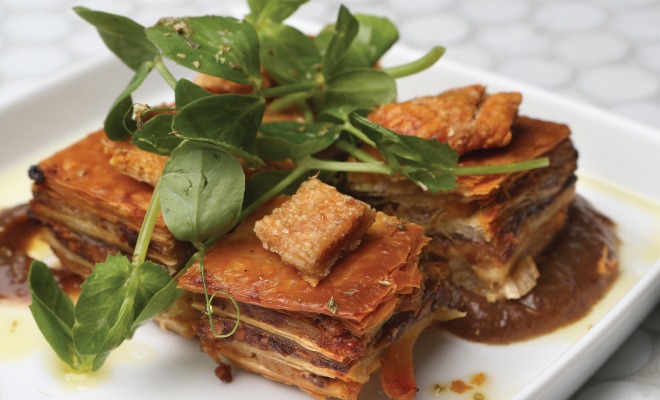 Pork Belly Baklava And Ancient Salmon Nostimo Restaurant